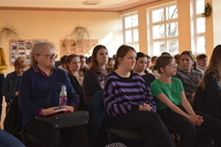 Spotkanie Jolanty Bartoś z uczniami ZSP Nietążkowo